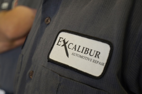Photo of Excalibur Auto Repair logo uniform patch