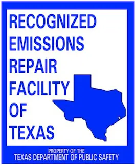 Texas Recognized Emissions Repair Facility logo