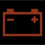 Dashboard battery light icon