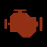 Dashboard check engine light icon